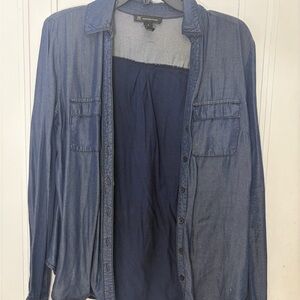 INC International Concepts Blue Denim Shirt